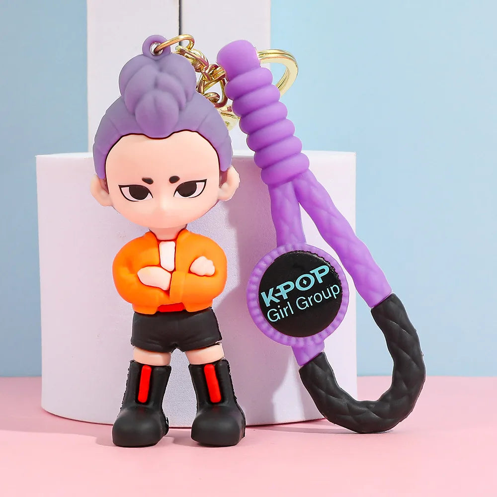 Trendy KPop Figure Keychain – Collectible Piece-5