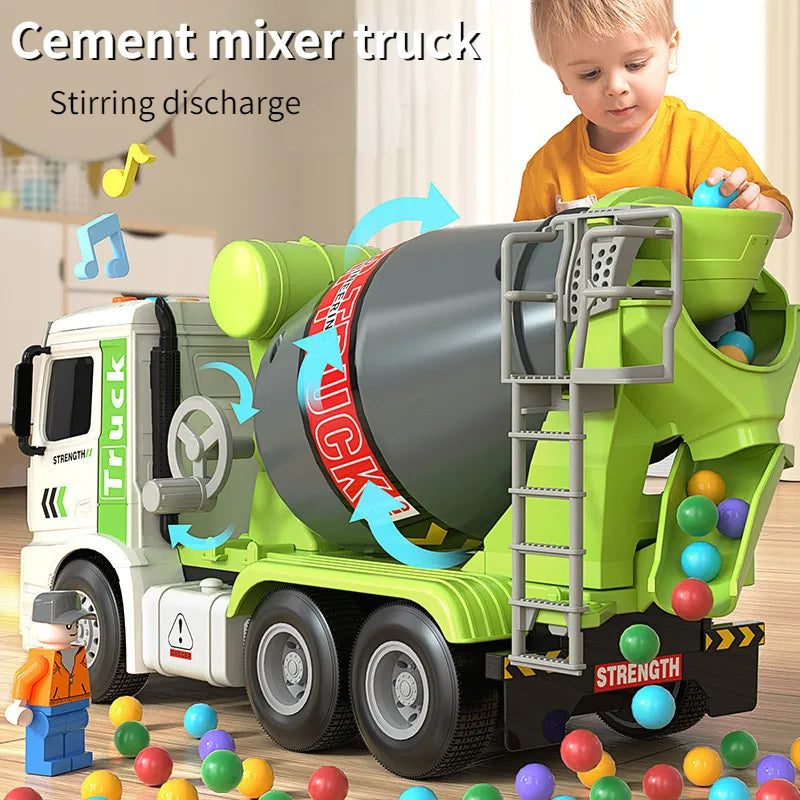 Electric Concrete Mixer Toy with Balls-0
