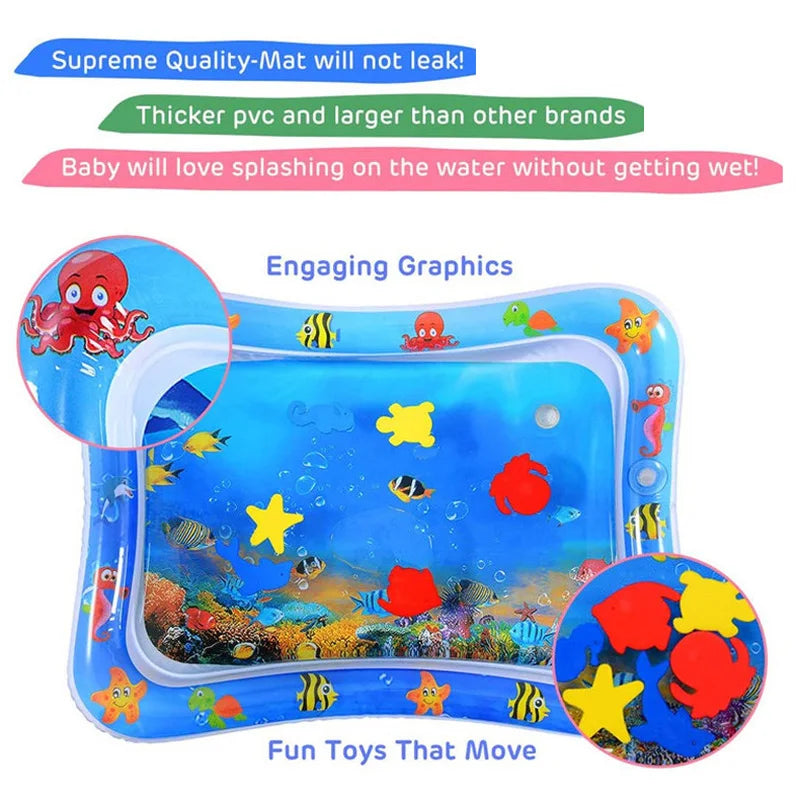 Inflatable play mat with water-1