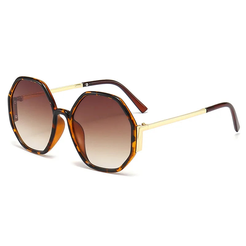 Vibrant Hexagon Gradient Sunglasses
