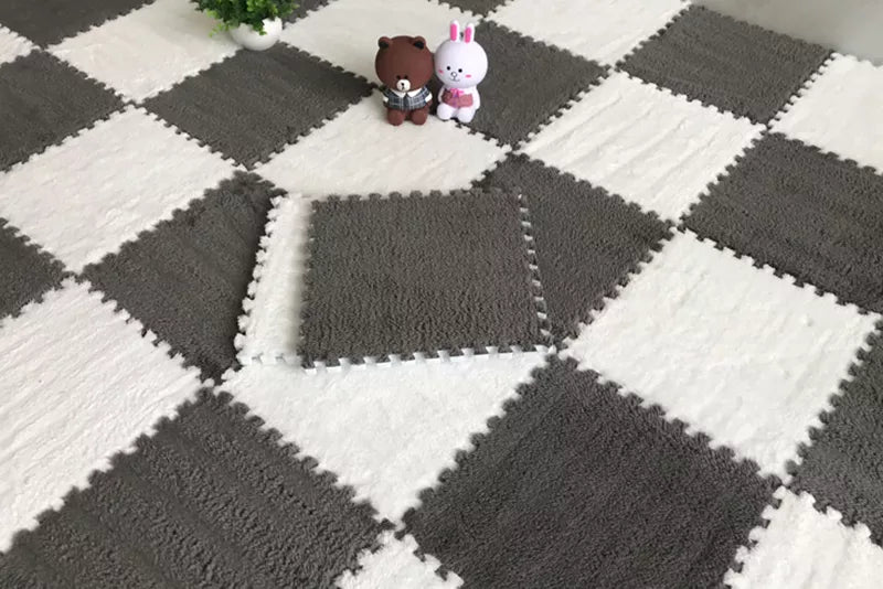 20 Pieces Set Modular Velvet Play Mat-1