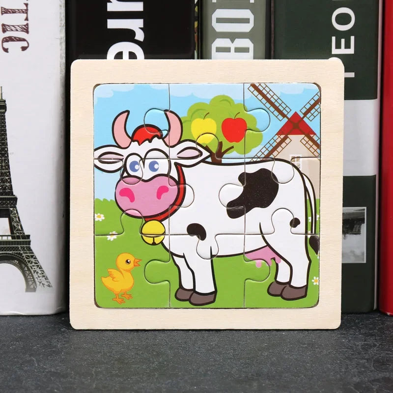 9pcs wooden toy jigsaw-5