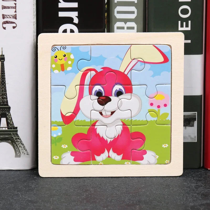 9pcs wooden toy jigsaw-8