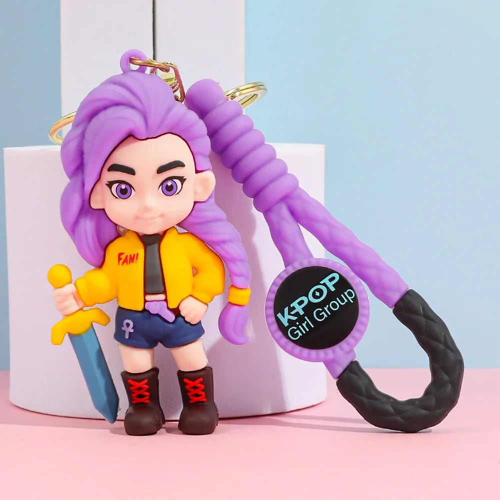 Trendy KPop Figure Keychain – Collectible Piece-3