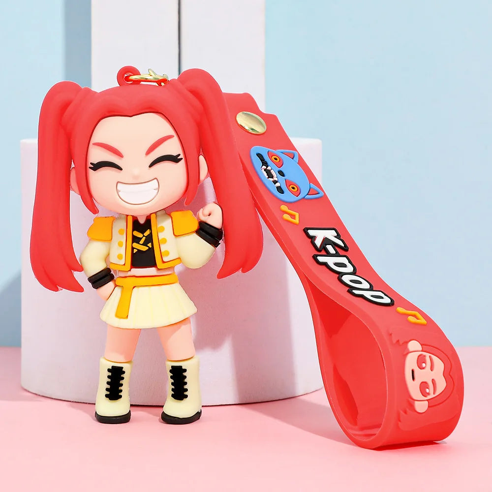 Trendy KPop Figure Keychain – Collectible Piece-14