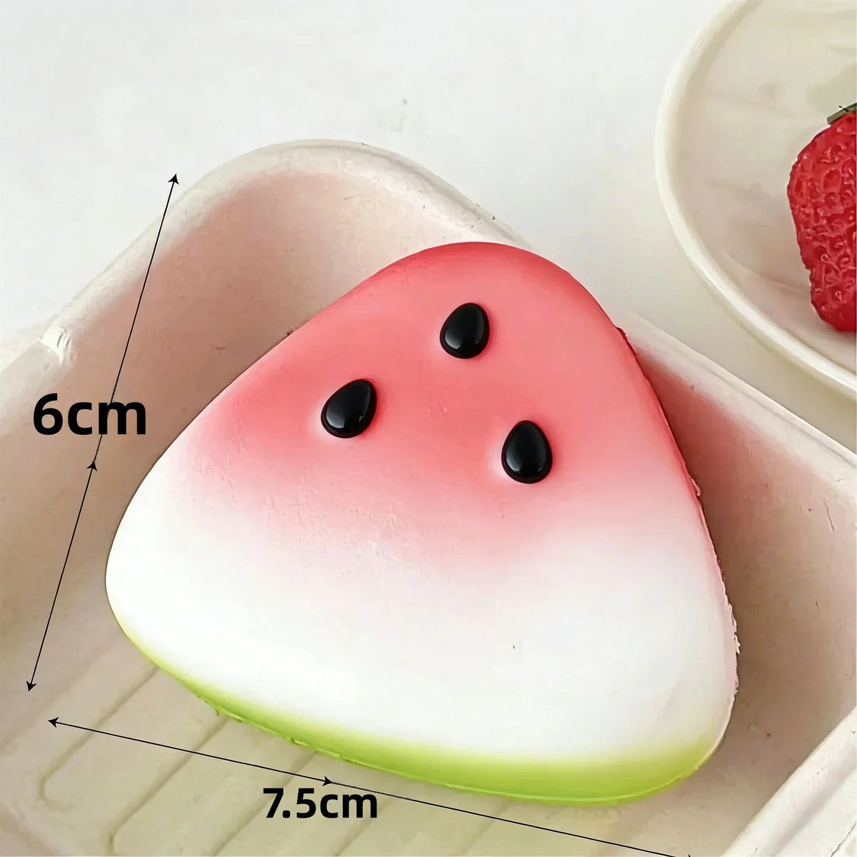1/3/5pcs Squishy Watermelon Fidget Toy Anti-Stress Slow Rising Fruit Pinch Squeeze Stress Reliever Funny Pressure Reducer Prop-4
