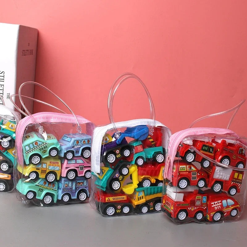 6pcs Car Model Toy Set with organizer bag-0