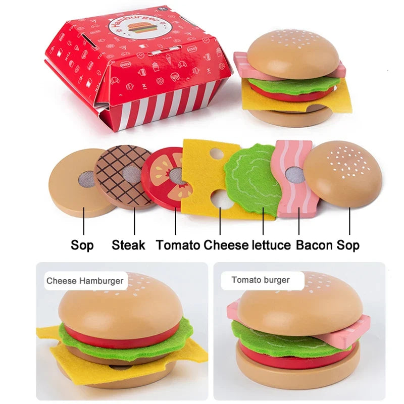 Burgers and Fries Toy Set-3
