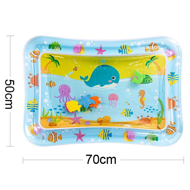 Inflatable play mat with water-6