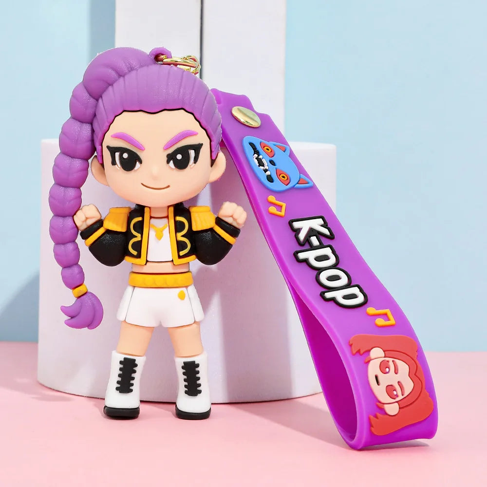 Trendy KPop Figure Keychain – Collectible Piece-10