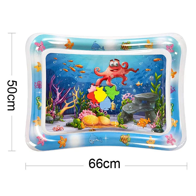 Inflatable play mat with water-8
