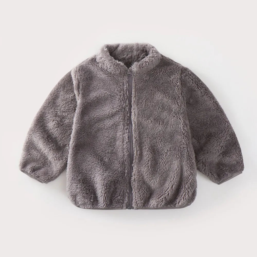 Kids Plush Warm Jacket-4