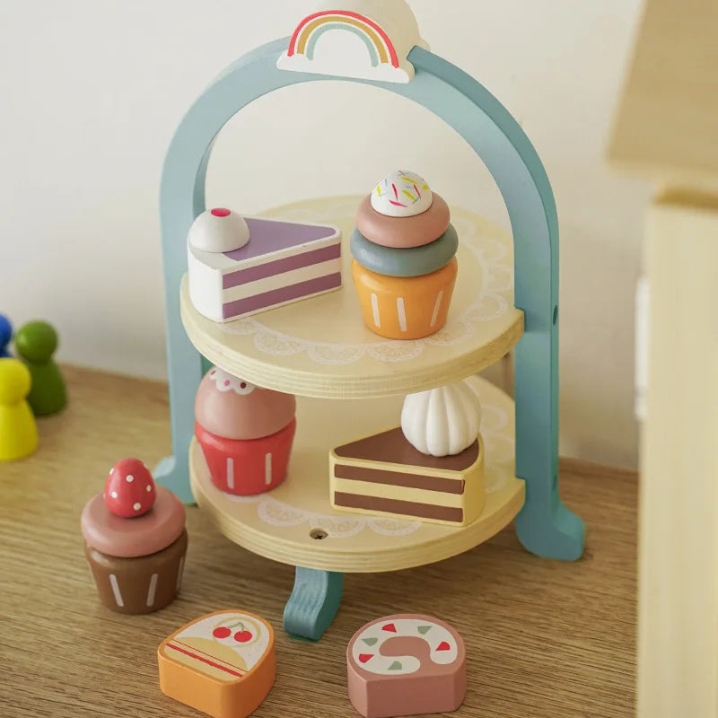 Wooden Toy Afternoon Tea Sweets-4