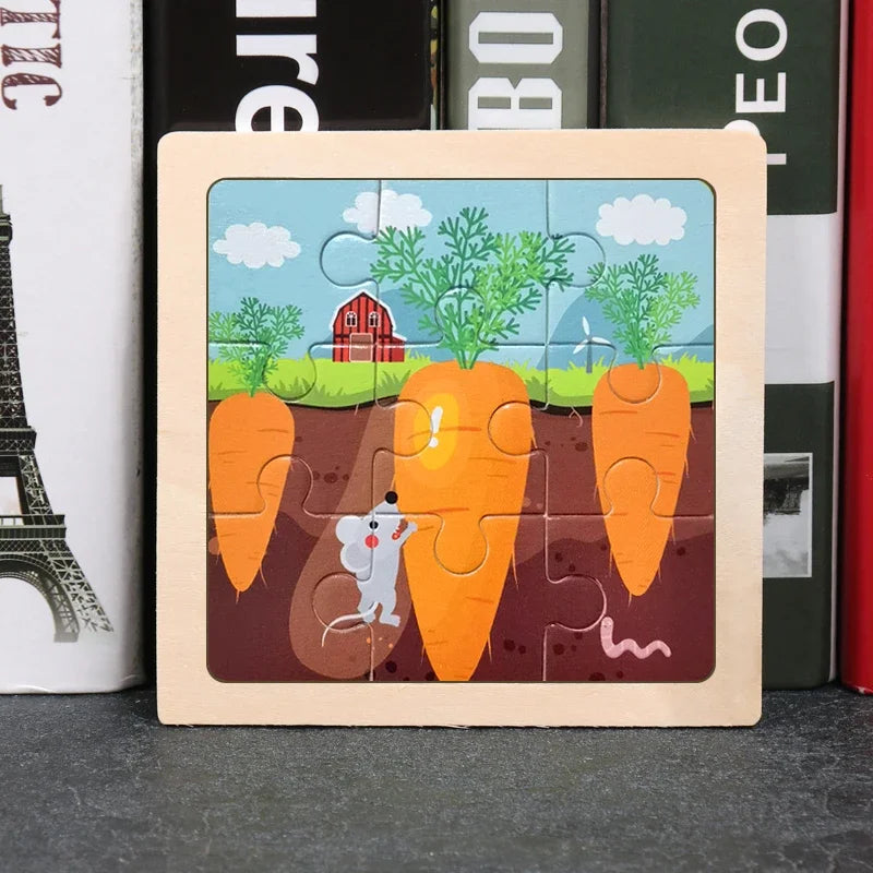 9pcs wooden toy jigsaw-24