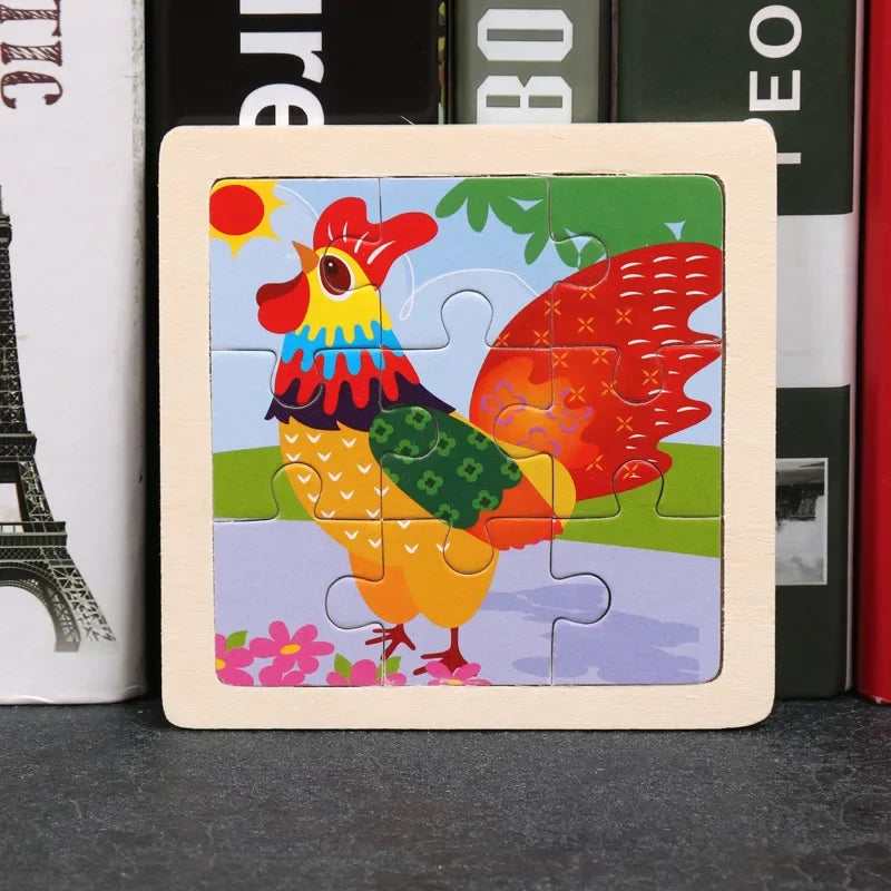 9pcs wooden toy jigsaw-12