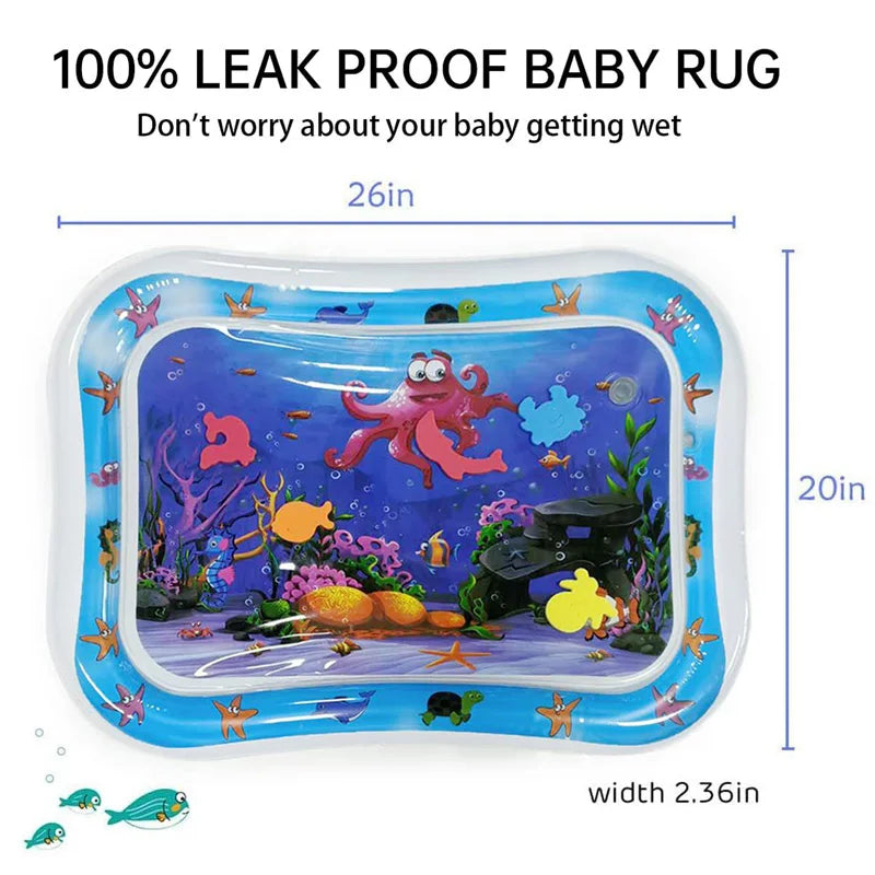 Inflatable play mat with water-3