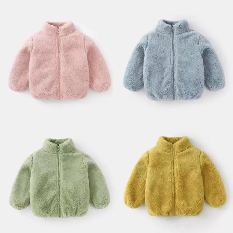 Kids Plush Warm Jacket-0
