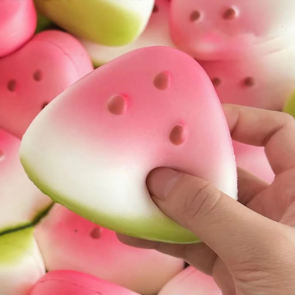 1/3/5pcs Squishy Watermelon Fidget Toy Anti-Stress Slow Rising Fruit Pinch Squeeze Stress Reliever Funny Pressure Reducer Prop-5