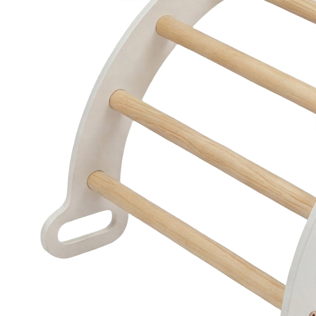 BoPeep Kids Climbing Toys Sets Toddler Toys Triangle Arch Climber Indoor White-4