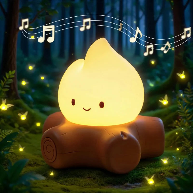 Campfire Night Light With White Noise