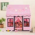 NNECW Kids Play Castle Tent Large Playhouse Toys Gifts with Star Lights Washable Mat-Pink-0